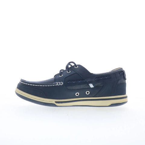 Sebago Triton Three Eyelets FGL Mens Blue Loafers & Slip Ons Boat Shoes
