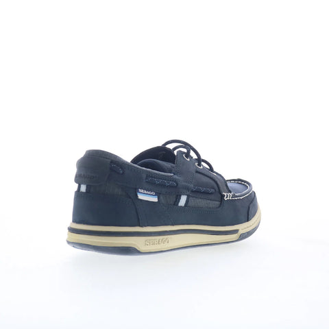 Sebago Triton Three Eyelets FGL Mens Blue Loafers & Slip Ons Boat Shoes