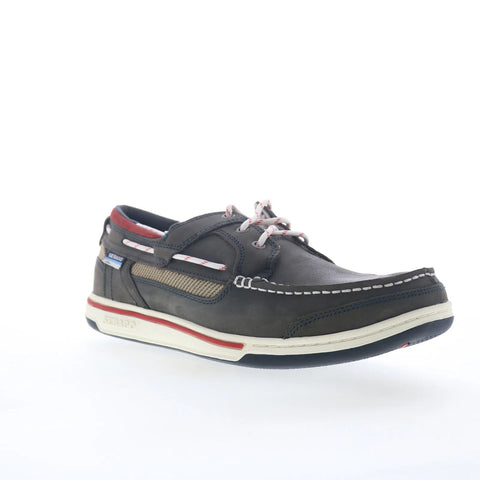 Sebago Triton Three Eyelets Nubuck Mens Gray Loafers & Slip Ons Boat Shoes