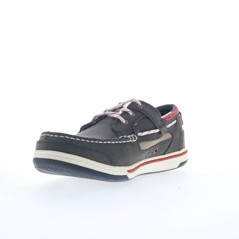 Sebago Triton Three Eyelets Nubuck Mens Gray Loafers & Slip Ons Boat Shoes