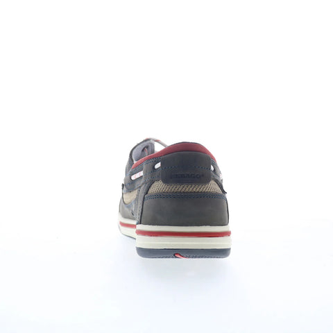 Sebago Triton Three Eyelets Nubuck Mens Gray Loafers & Slip Ons Boat Shoes