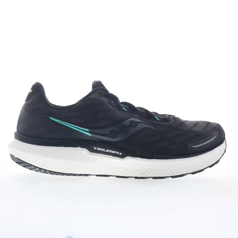 Saucony Triumph 19 S10678-10 Womens Black Mesh Athletic Running Shoes