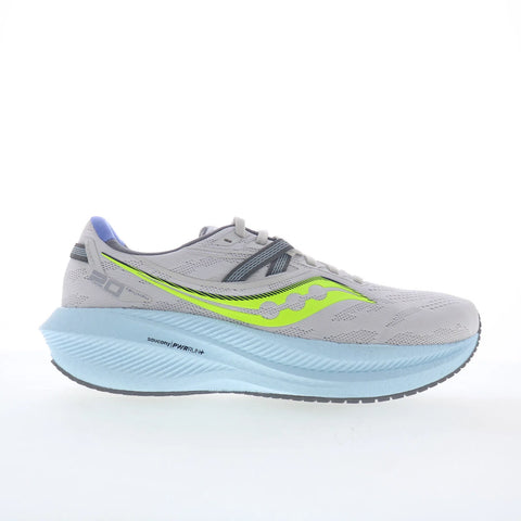 Saucony Triumph 20 S10759-15 Womens Gray Mesh Lace Up Athletic Running Shoes