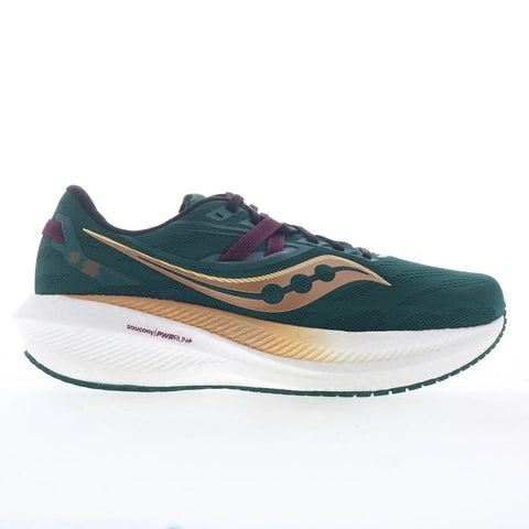 Saucony Triumph 20 S10759-17 Womens Green Mesh Lace Up Athletic Running Shoes