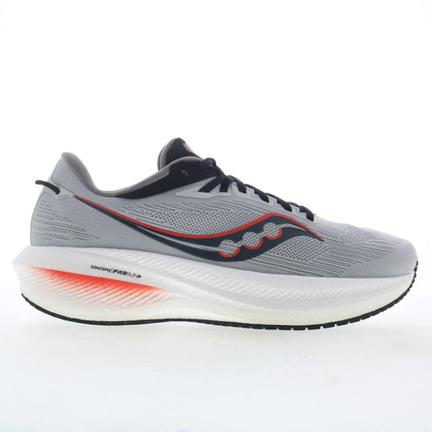 Saucony Triumph 21 S20881-30 Mens Gray Mesh Lace Up Athletic Running Shoes