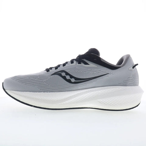 Saucony Triumph 21 S20881-30 Mens Gray Mesh Lace Up Athletic Running Shoes