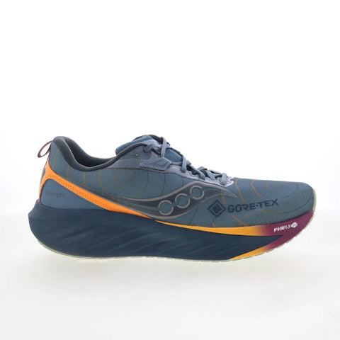 Saucony Triumph 22 GTX S20966-253 Mens Blue Canvas Athletic Running Shoes