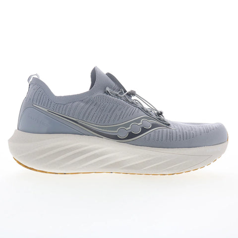 Saucony Triumph SG S21013-101 Mens Gray Canvas Slip On Athletic Running Shoes