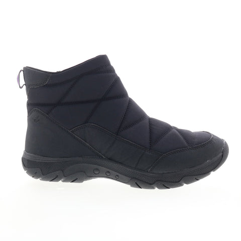 Easy Spirit Tru 2 SETRU2 Womens Black Wide Canvas Casual Dress Boots
