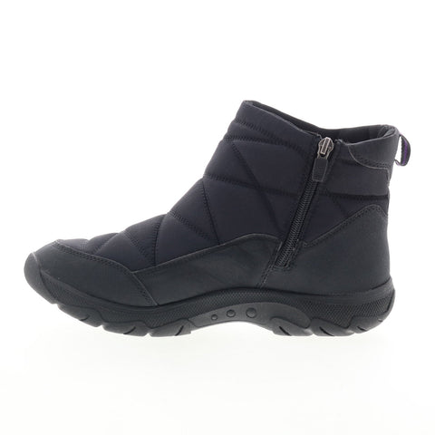 Easy Spirit Tru 2 SETRU2 Womens Black Wide Canvas Casual Dress Boots