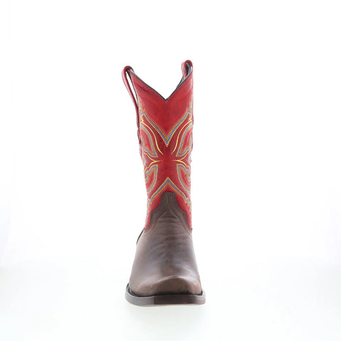 Dingo True Grit DI-141 Mens Brown Leather Pull On Cowboy Western Boots