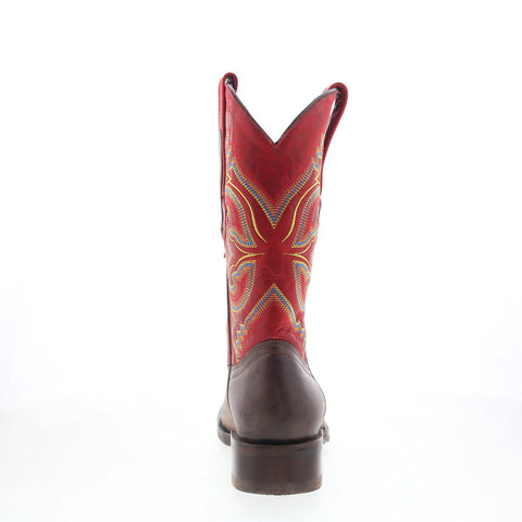 Dingo True Grit DI-141 Mens Brown Leather Pull On Cowboy Western Boots