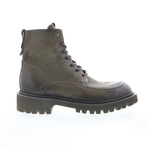 A.S. 98 Truett Womens Green Leather Lace Up Casual Dress Boots