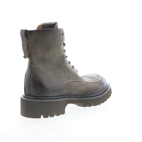 A.S. 98 Truett Womens Green Leather Lace Up Casual Dress Boots