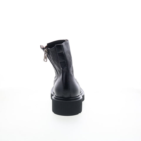 A.S. 98 Truett Womens Black Leather Zipper Casual Dress Boots