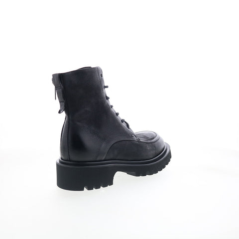 A.S. 98 Truett Womens Black Leather Zipper Casual Dress Boots