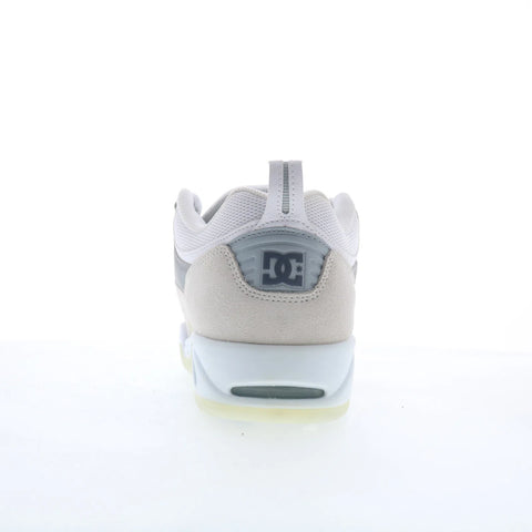 DC Truth OG ADYS100760-WGY Mens White Suede Skate Inspired Sneakers Shoes