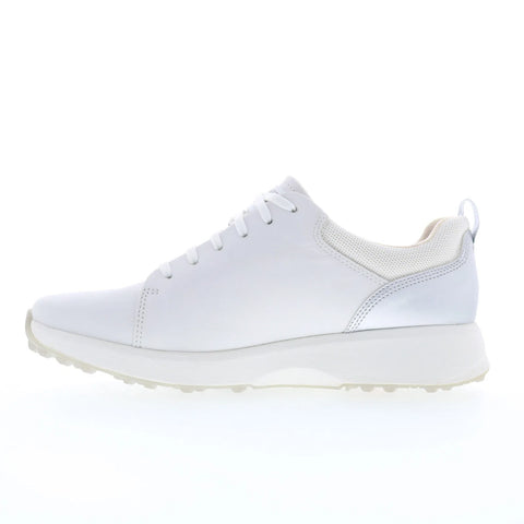 Rockport TruStride Golf Lace To Toe Womens White Wide Golf Athletic Shoes