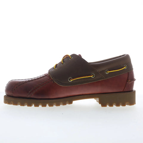 Sebago Tucson Baboo 74128FW-ADI Mens Red Loafers & Slip Ons Boat Shoes