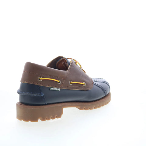 Sebago Tucson Waxy 74128EW-926 Mens Blue Loafers & Slip Ons Boat Shoes