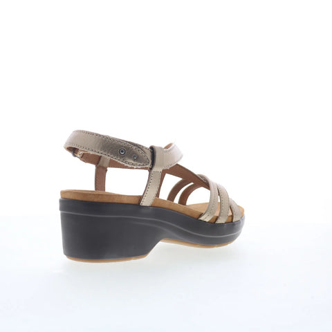 Clarks Tuleah May 26177381 Womens Gray Leather Strap Sandals Shoes