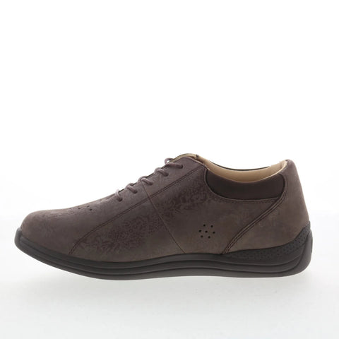 Drew Tulip 10202-6Y Womens Brown Wide Leather Lifestyle Sneakers Shoes
