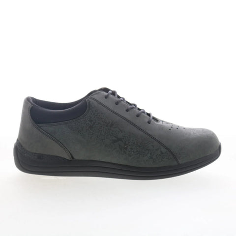 Drew Tulip 10202-96 Womens Gray Wide Leather Lifestyle Sneakers Shoes