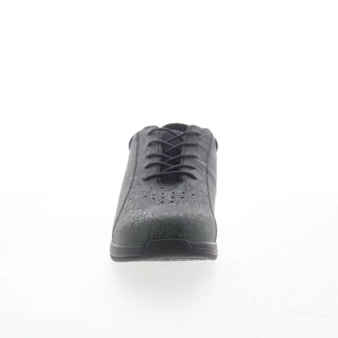 Drew Tulip 10202-96 Womens Gray Wide Leather Lifestyle Sneakers Shoes