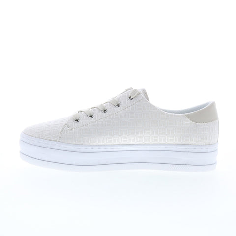 Tommy Hilfiger Bazlie TWBAZLIE Mens Beige Canvas Lifestyle Sneakers Shoes