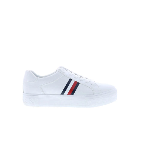Tommy Hilfiger Belvie TMBELVIE Mens White Synthetic Lifestyle Sneakers Shoes