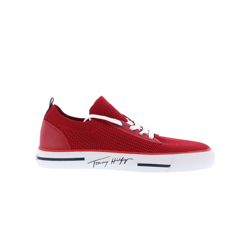 Tommy Hilfiger Gessie TWGESSIE Mens Red Mesh Lifestyle Sneakers Shoes