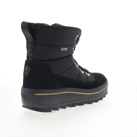 Pajar Tyra 77517 Womens Black Canvas Lace Up Ankle & Booties Boots