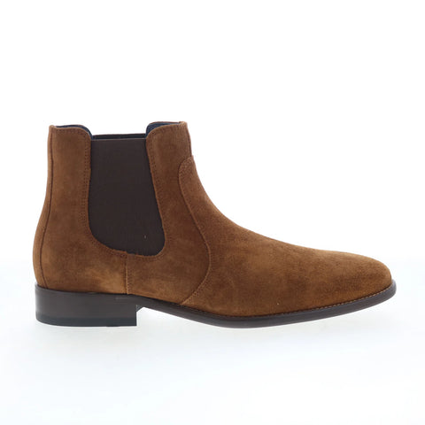 Johnston & Murphy Tyree 59-4190 Mens Brown Suede Slip On Chelsea Boots