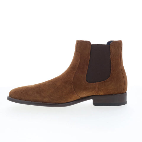 Johnston & Murphy Tyree 59-4190 Mens Brown Suede Slip On Chelsea Boots