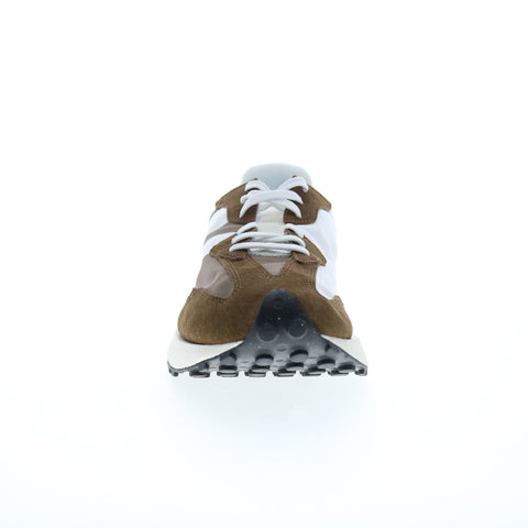 New Balance 327 U327LG Mens Brown Suede Lace Up Lifestyle Sneakers Shoes