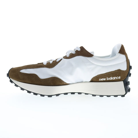 New Balance 327 U327LG Mens Brown Suede Lace Up Lifestyle Sneakers Shoes