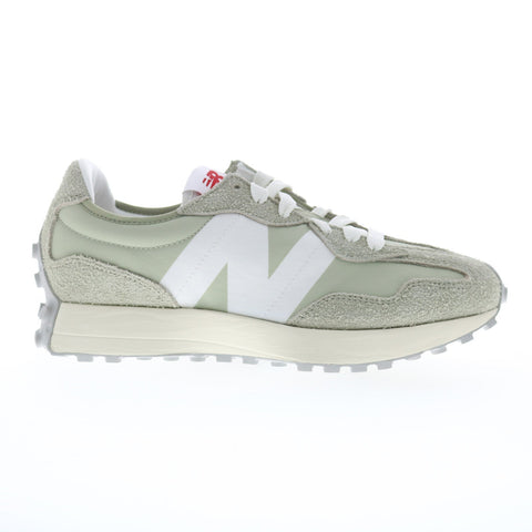 New Balance 327 U327LM Mens Green Suede Lace Up Lifestyle Sneakers Shoes