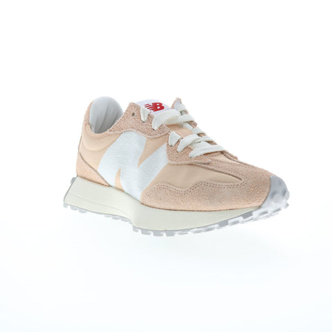 New Balance 327 U327LN Mens Beige Suede Lace Up Lifestyle Sneakers Shoes