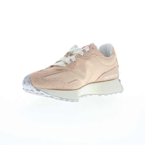 New Balance 327 U327LN Mens Beige Suede Lace Up Lifestyle Sneakers Shoes