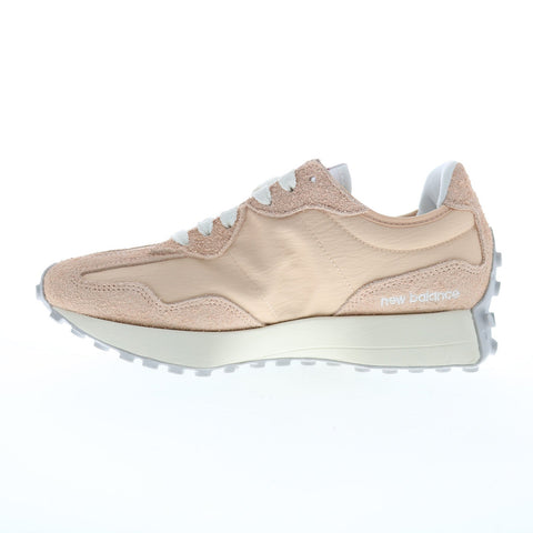 New Balance 327 U327LN Mens Beige Suede Lace Up Lifestyle Sneakers Shoes