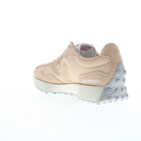New Balance 327 U327LN Mens Beige Suede Lace Up Lifestyle Sneakers Shoes