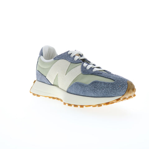 New Balance 327 U327SD Mens Gray Suede Lace Up Lifestyle Sneakers Shoes