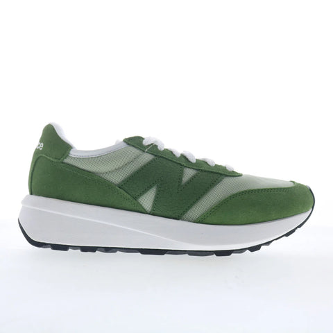 New Balance 370 U370HA Mens Green Mesh Lace Up Lifestyle Sneakers Shoes