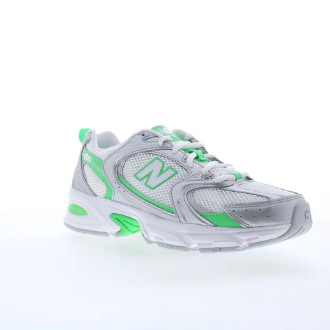 New Balance 530 U530APL Mens Silver Mesh Lace Up Lifestyle Sneakers Shoes