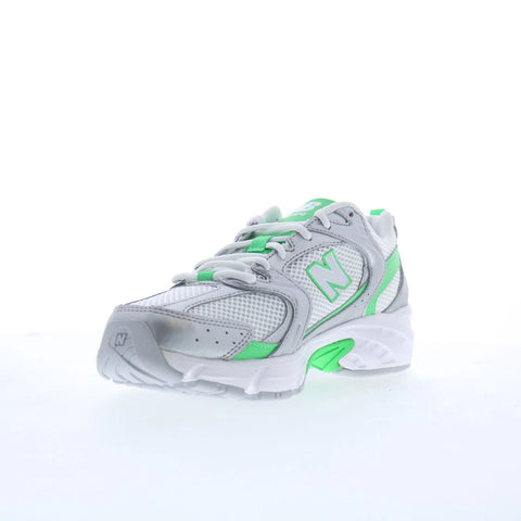 New Balance 530 U530APL Mens Silver Mesh Lace Up Lifestyle Sneakers Shoes