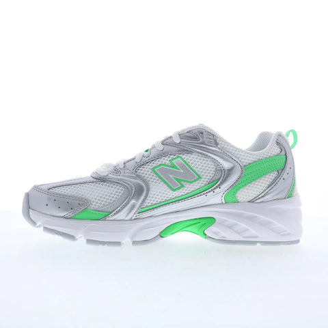 New Balance 530 U530APL Mens Silver Mesh Lace Up Lifestyle Sneakers Shoes