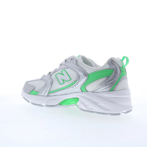 New Balance 530 U530APL Mens Silver Mesh Lace Up Lifestyle Sneakers Shoes