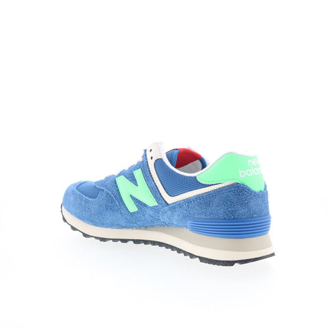 New Balance 574 U574BSC Mens Blue Suede Lace Up Lifestyle Sneakers Shoes