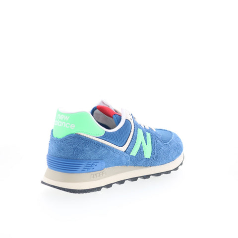 New Balance 574 U574BSC Mens Blue Suede Lace Up Lifestyle Sneakers Shoes