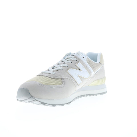 New Balance 574 U574FOG Mens Gray Suede Lace Up Lifestyle Sneakers Shoes